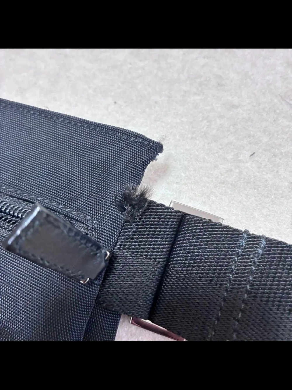 Gucci Black Nylon Dual-Pocket Belt Bag